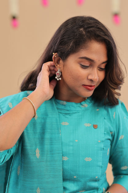 RAW SILK -SKYBLUE SUIT