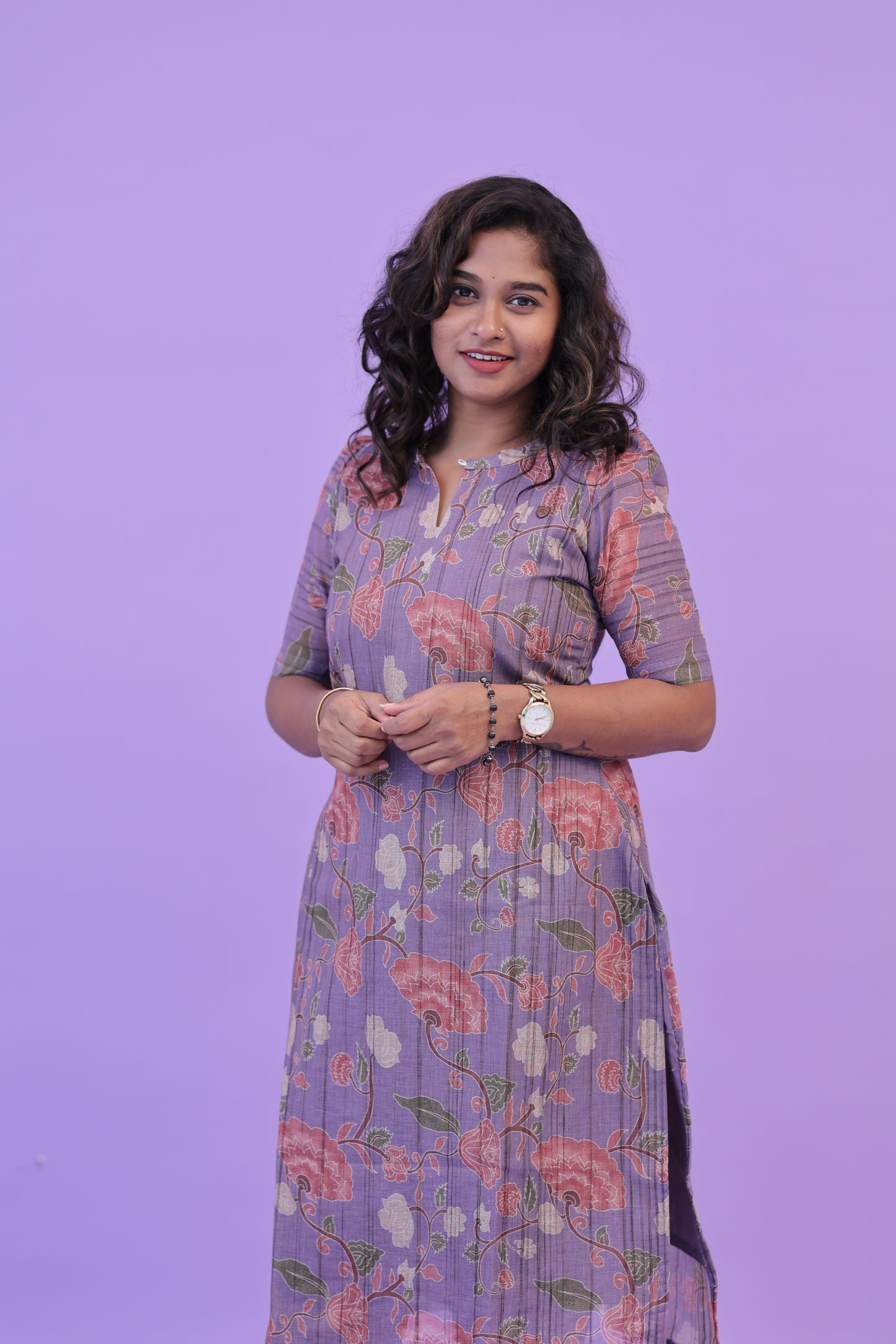 SUNNY-FLORAL-cotton co-ord-lavender