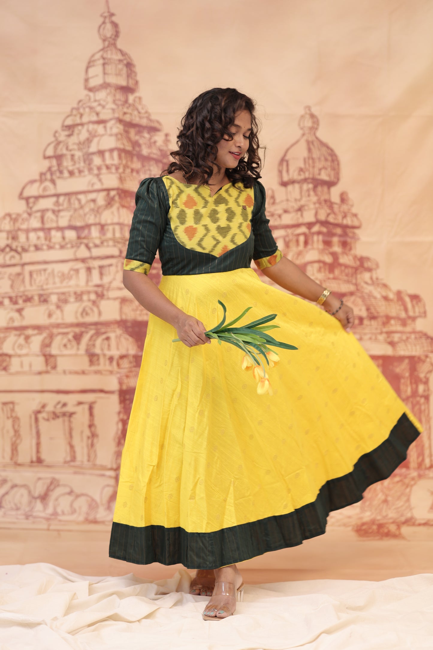 DUBION MAXI-MEENAKSHI-YELLOW