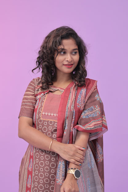 Mul cotton 3 pc set Wood