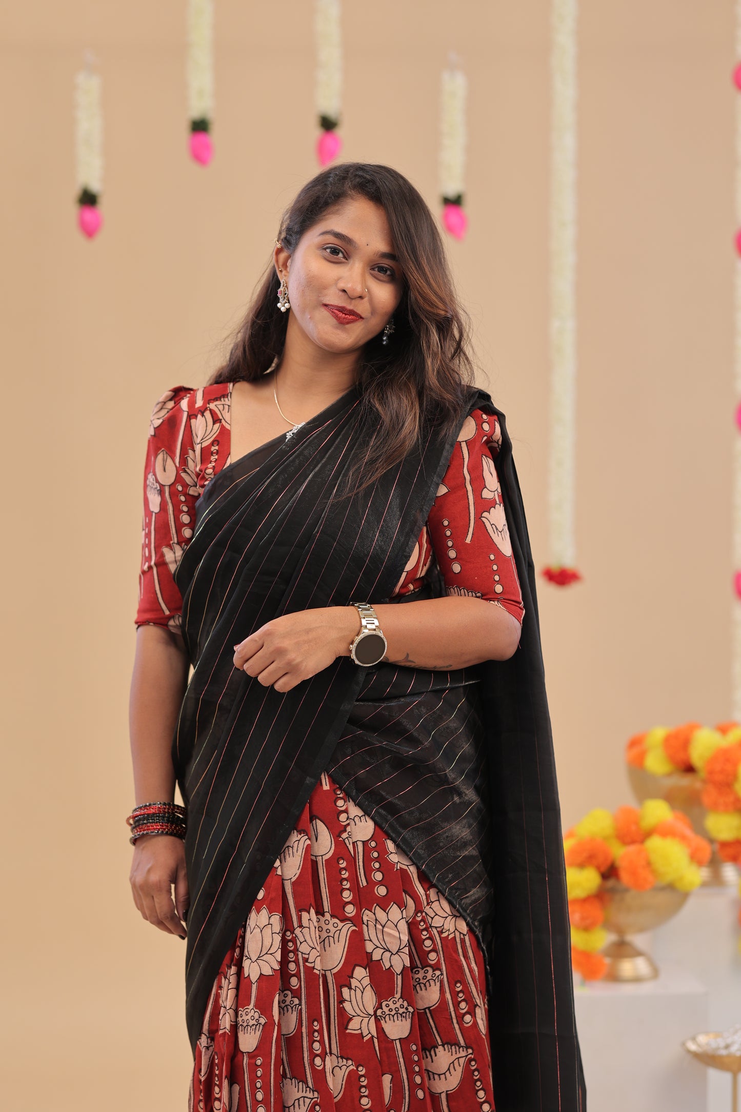HALF SAREE-KALAMKARI