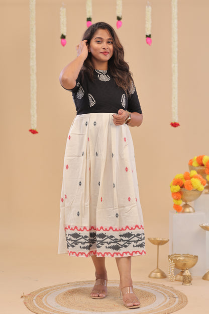 DIWA25 - BLACK HAKKOBA -cotton gown
