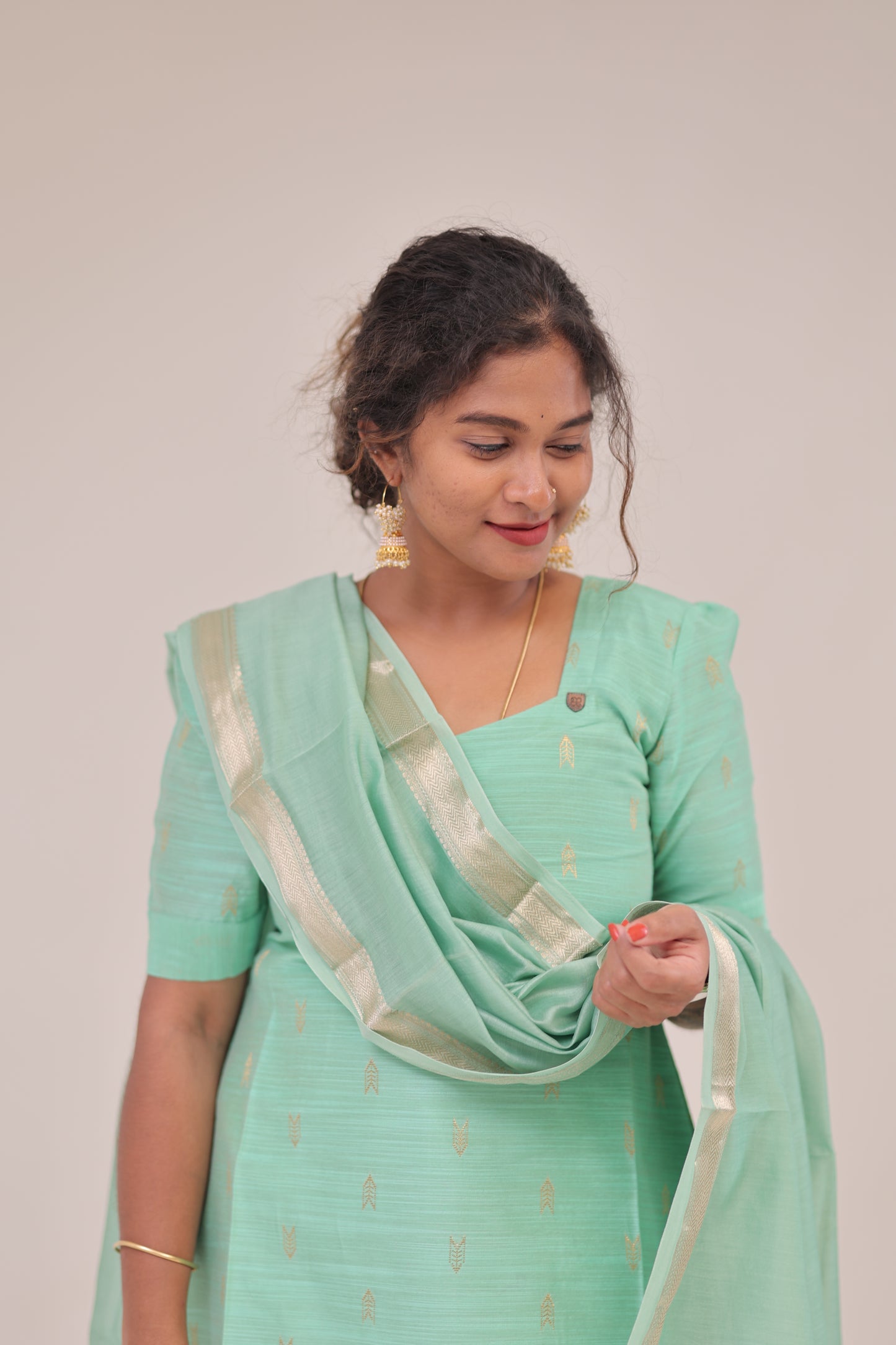 THUGIL - RAWSILK set - TEAL/PURPLE