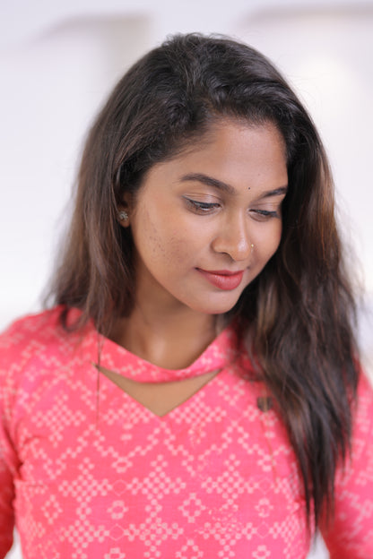 FUSIA PINK-geometric -CO-ORD
