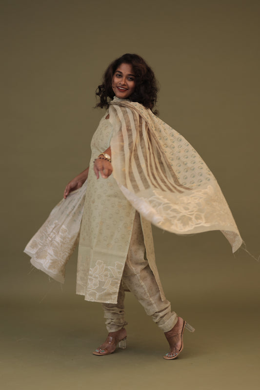 LUX- Chanderi green
