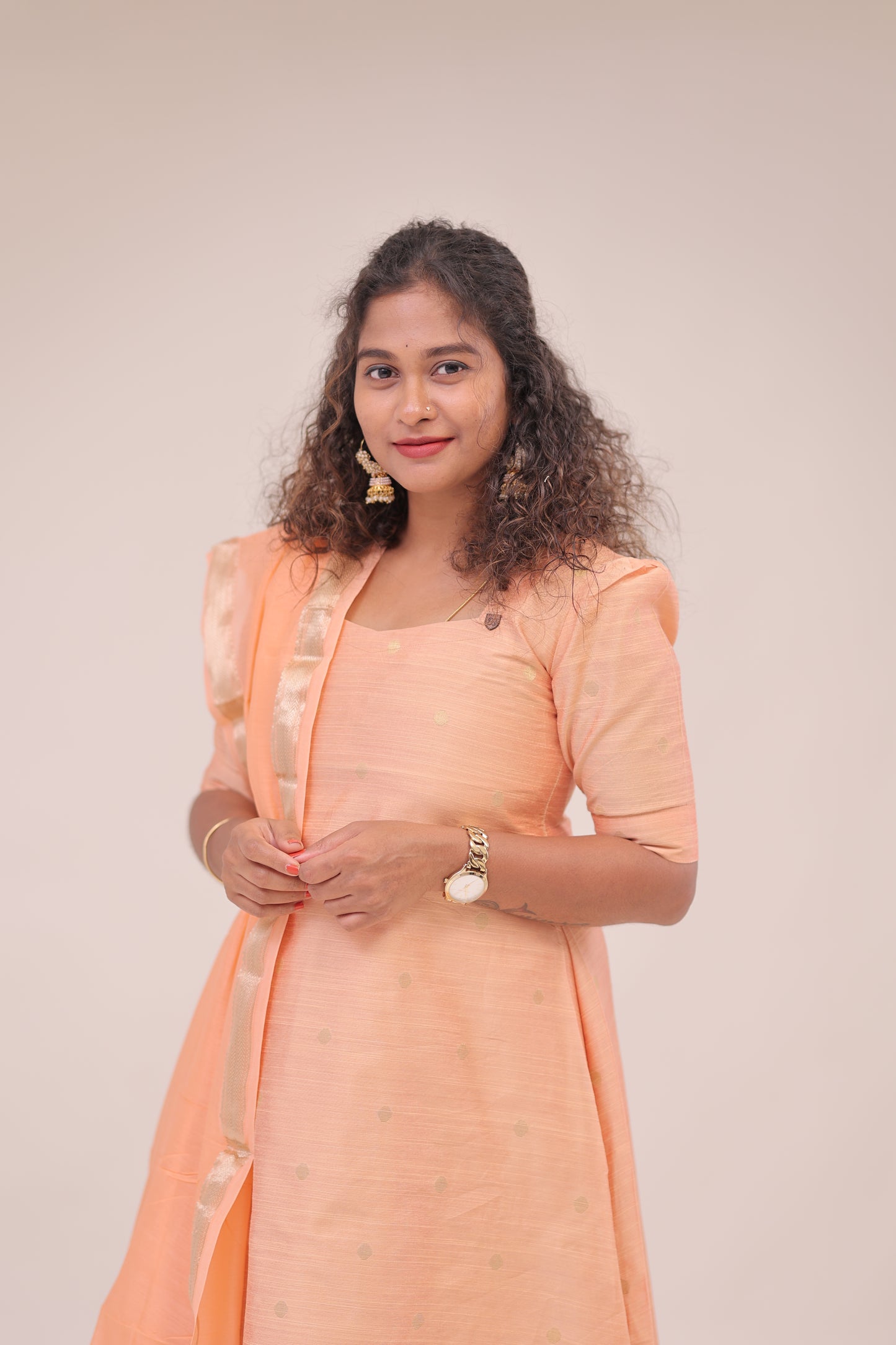 THUGIL - RAWSILK set - PEACH/MAGENTA