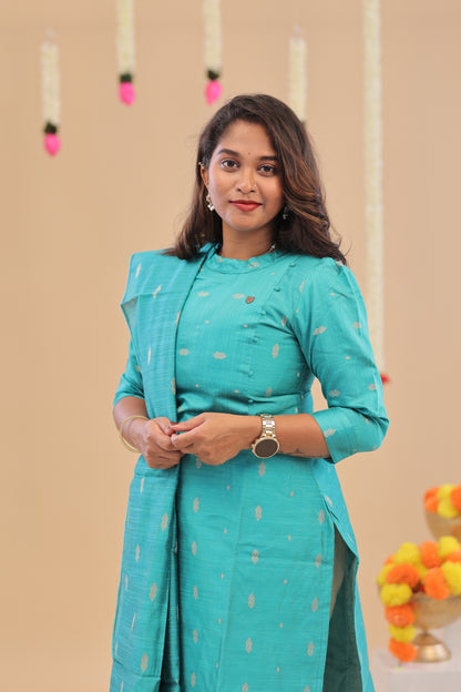 RAW SILK -SKYBLUE SUIT