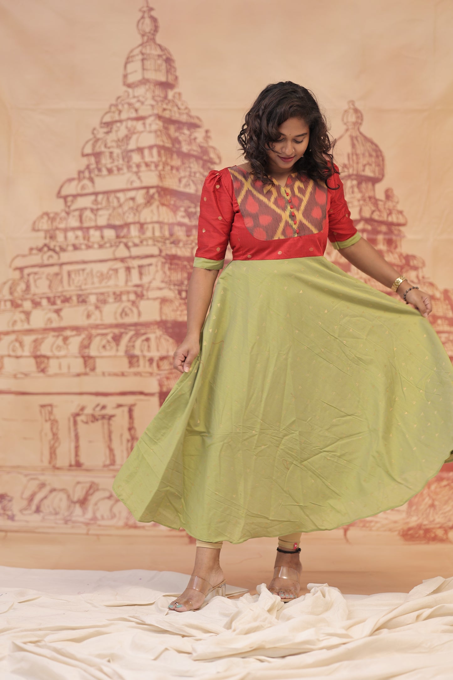 DUBION MAXI-MEENAKSHI -RED