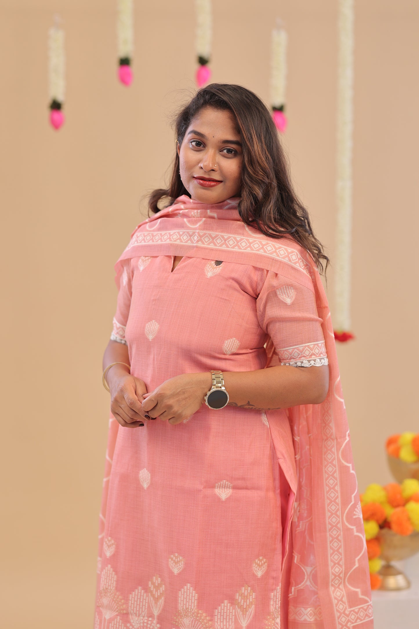 PREMIUM Pink- JAMDHANI SUIT