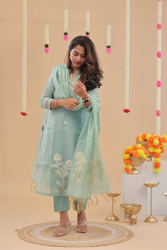 PREMIUM JHAMDHANI Blue