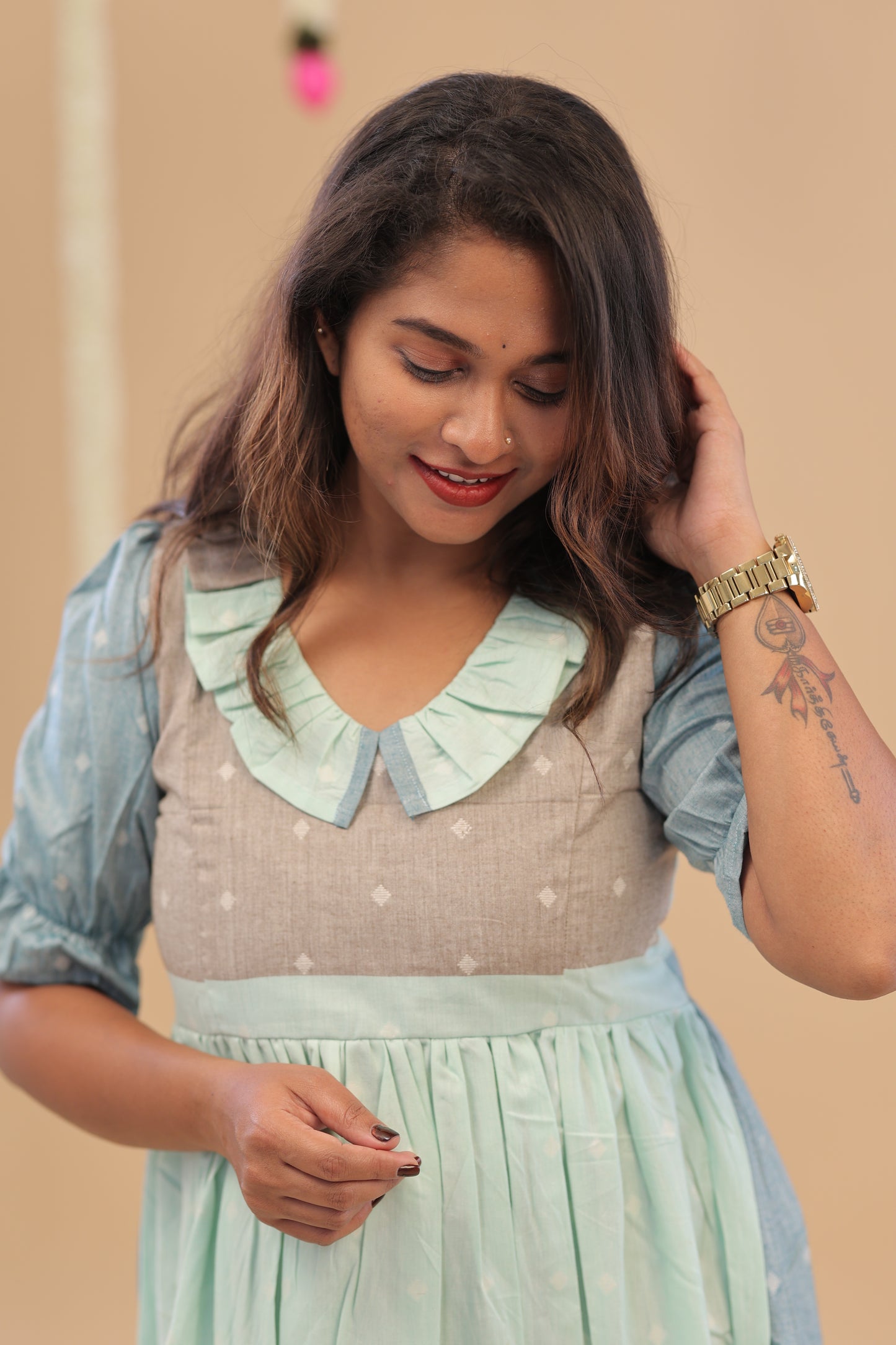 CASSATA-blue-tri colour maxi