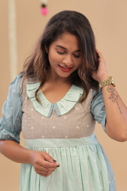 CASSATA-blue-tri colour maxi