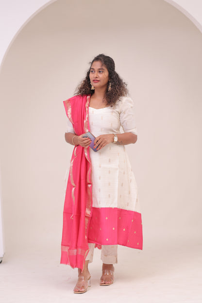 THUGIL - RAWSILK set - WHITE/RANI