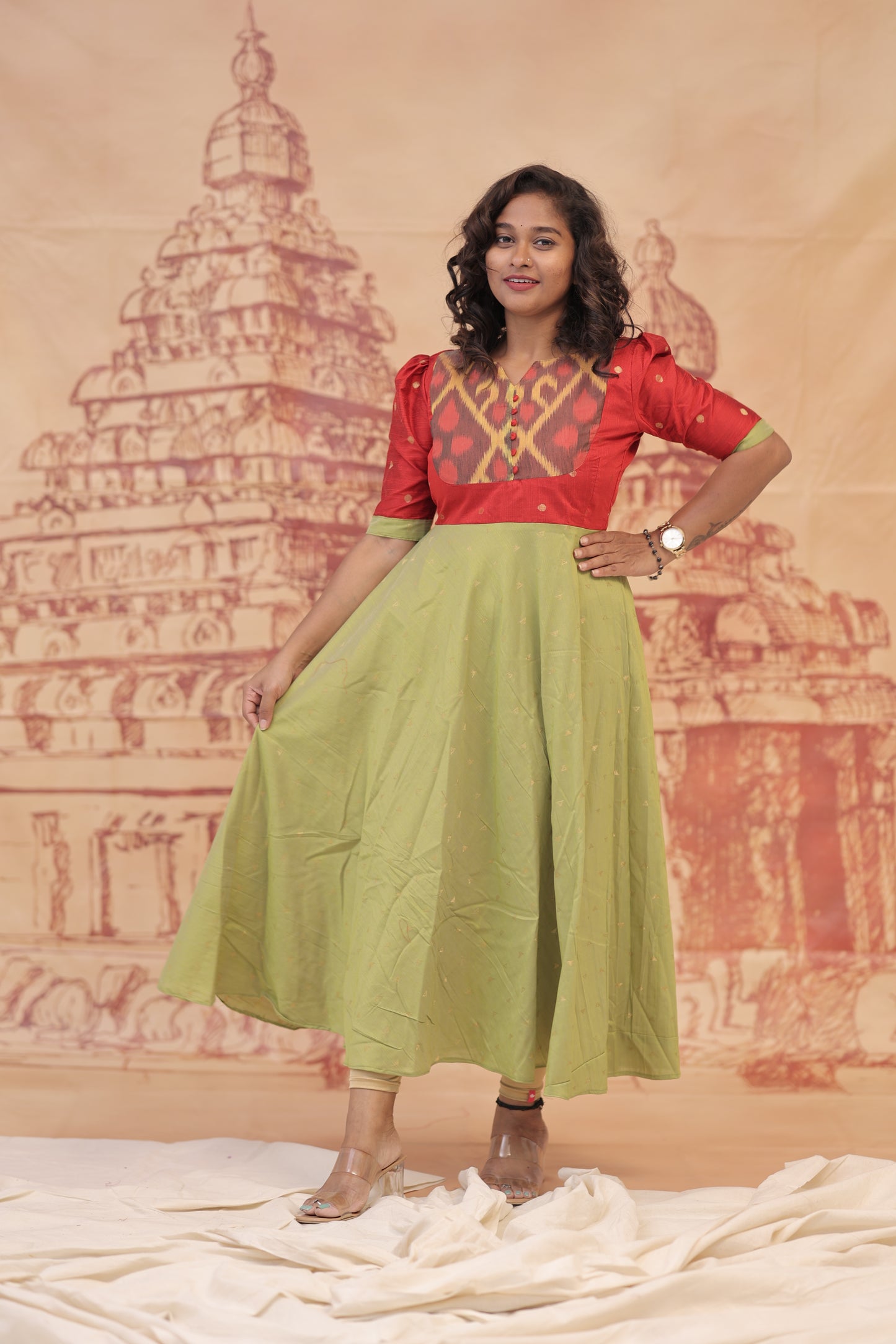 DUBION MAXI-MEENAKSHI -RED
