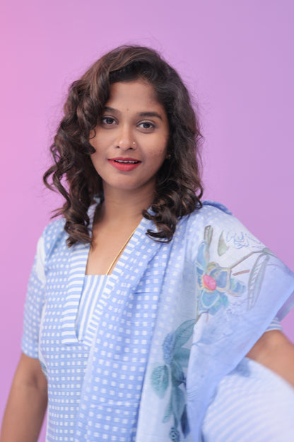 Mul cotton sky blue