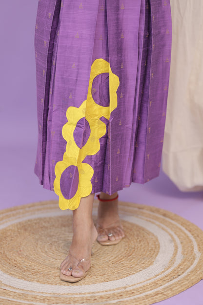 Floral DUBION GOWN -lavender