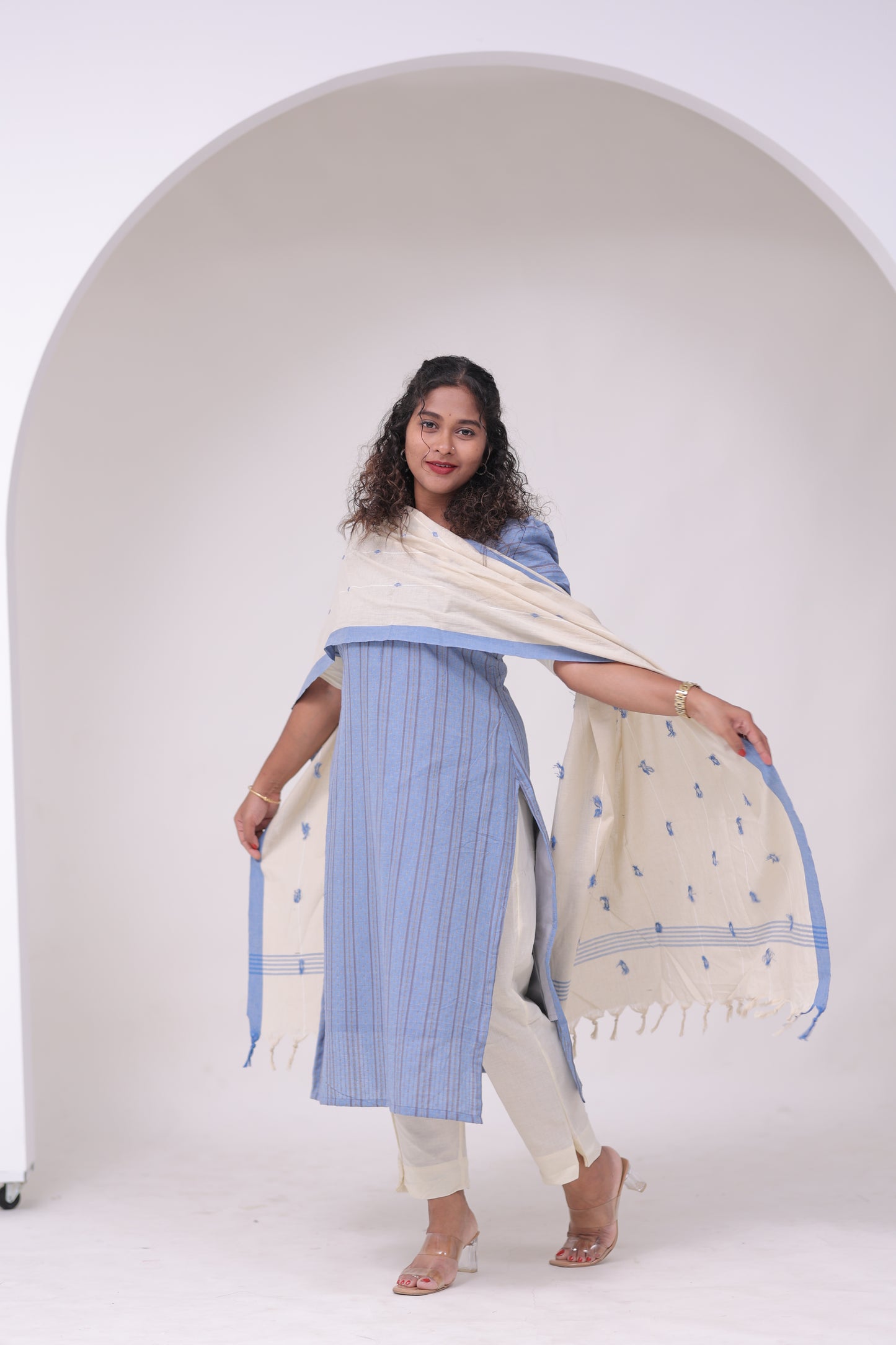THURIGAI-cotton3pc- blue