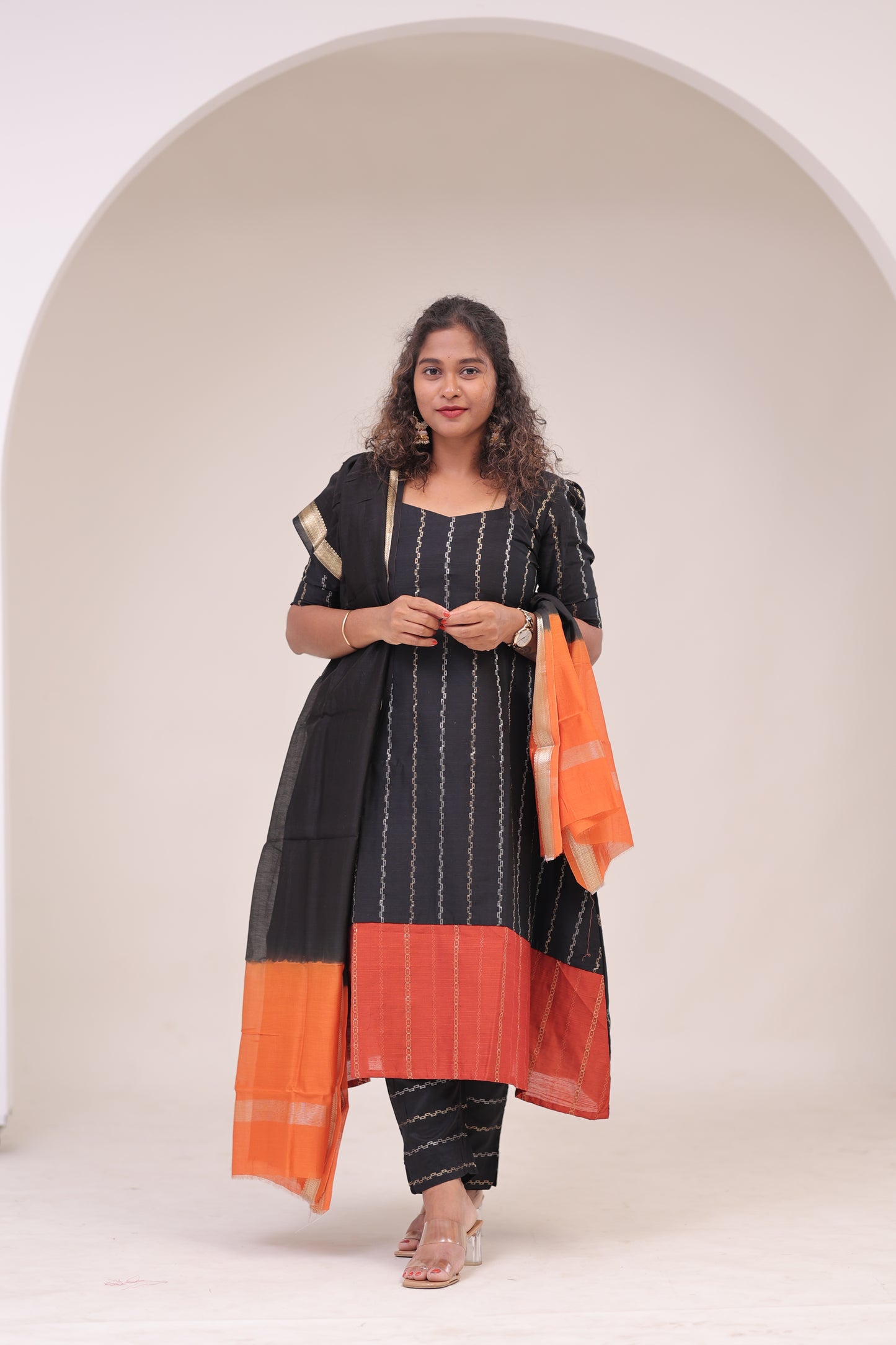 THUGIL - RAW SILK set - BLACK/Rust