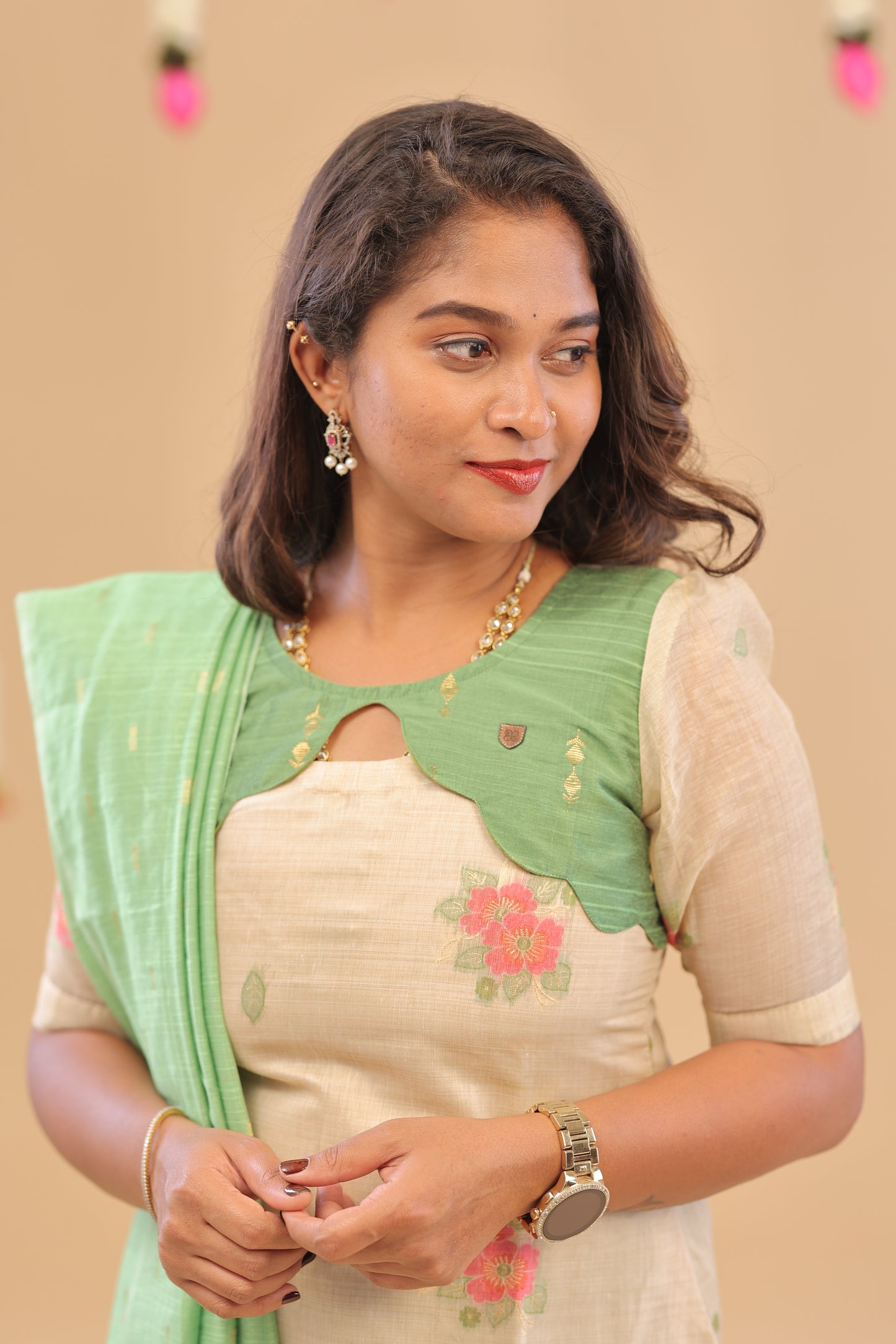 PREMIUM-MILKY RAW SILK SUIT