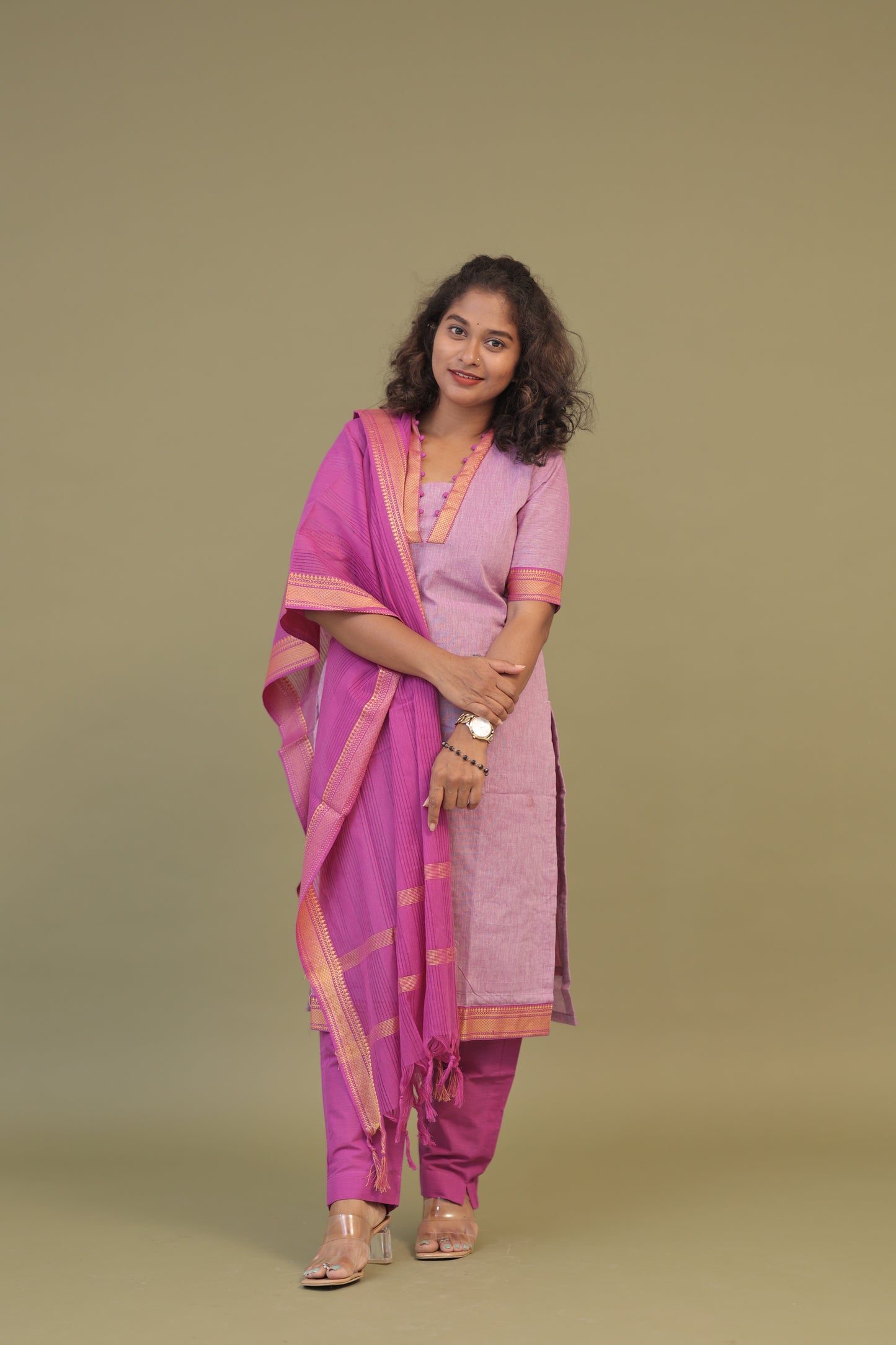 DEVASENA -LAVENDER KURTA SET