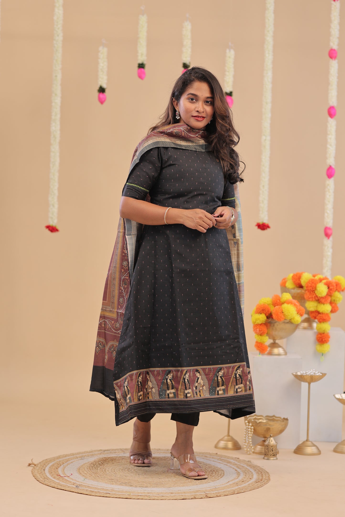 PREMIUM-KORA-Madhubani-BLACK