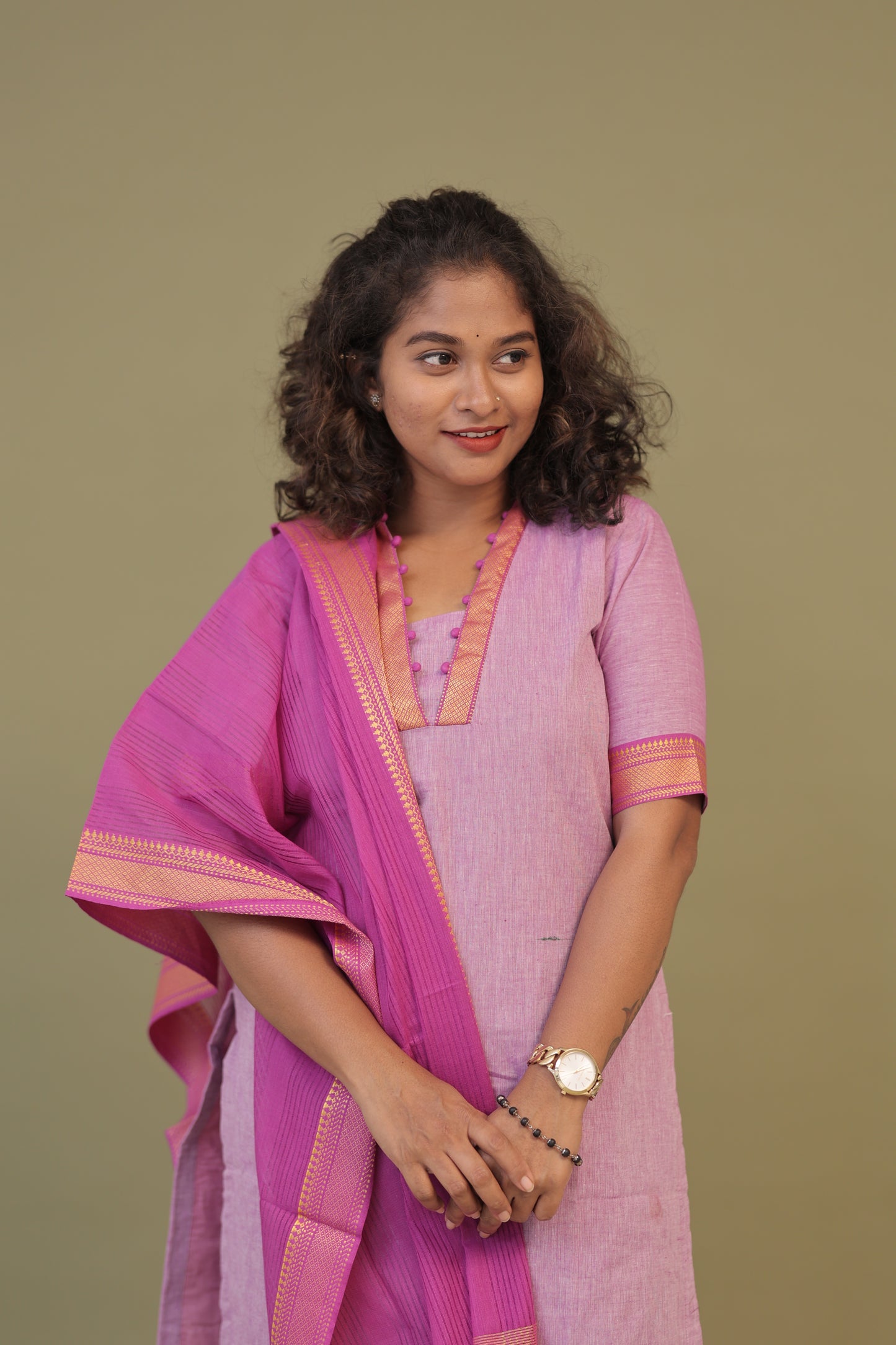 DEVASENA -LAVENDER KURTA SET