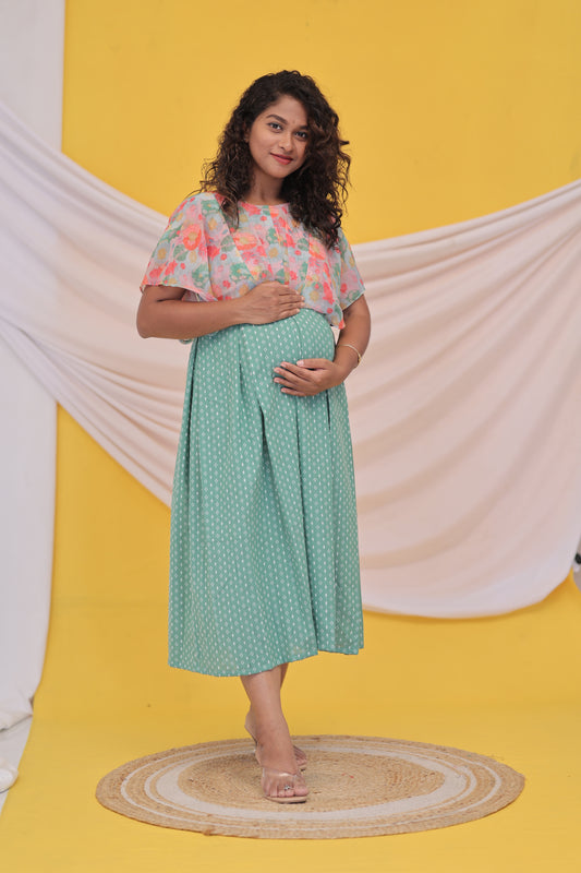 PIPING HOT- FEEDINGGOWNS-PINK-FLORAL