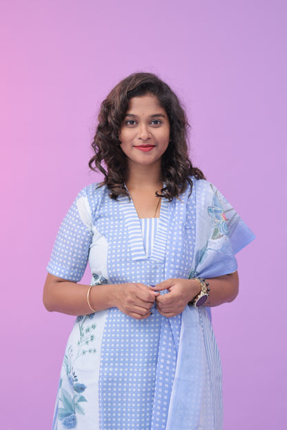 Mul cotton sky blue