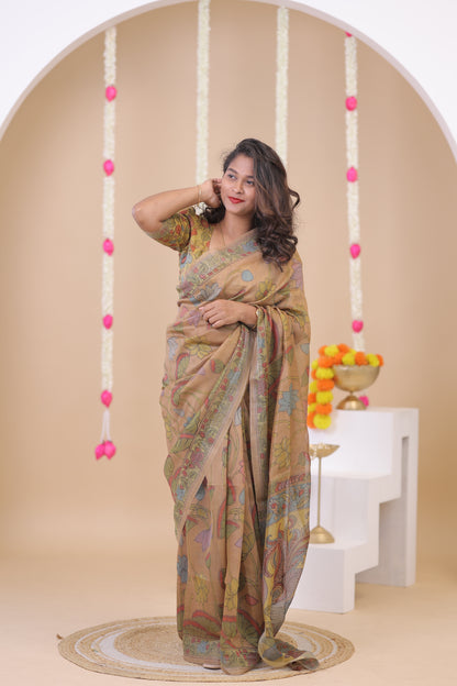 BOSSY GIRL-SAREE03-RUST