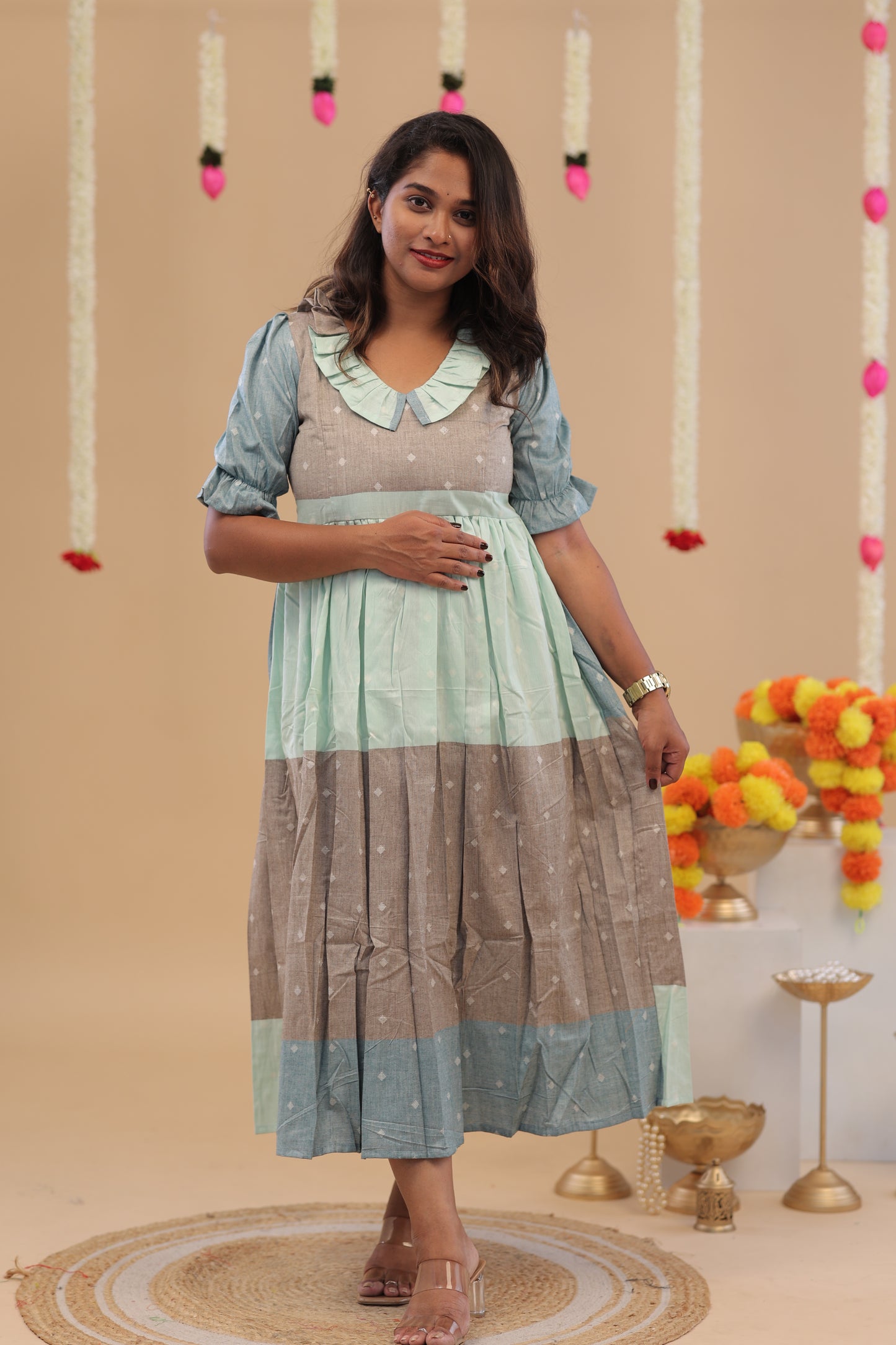 CASSATA-blue-tri colour maxi