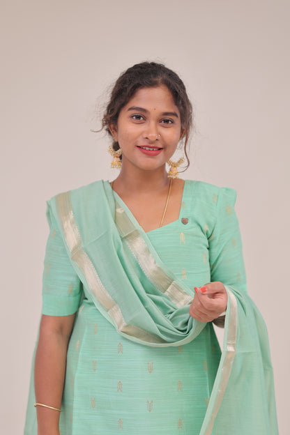 THUGIL - RAWSILK set - TEAL/PURPLE