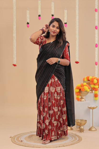 HALF SAREE-KALAMKARI