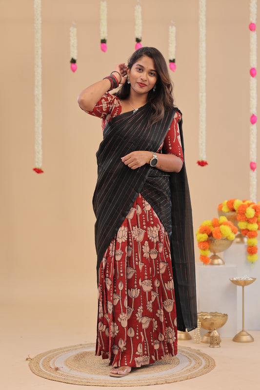 HALF SAREE-KALAMKARI