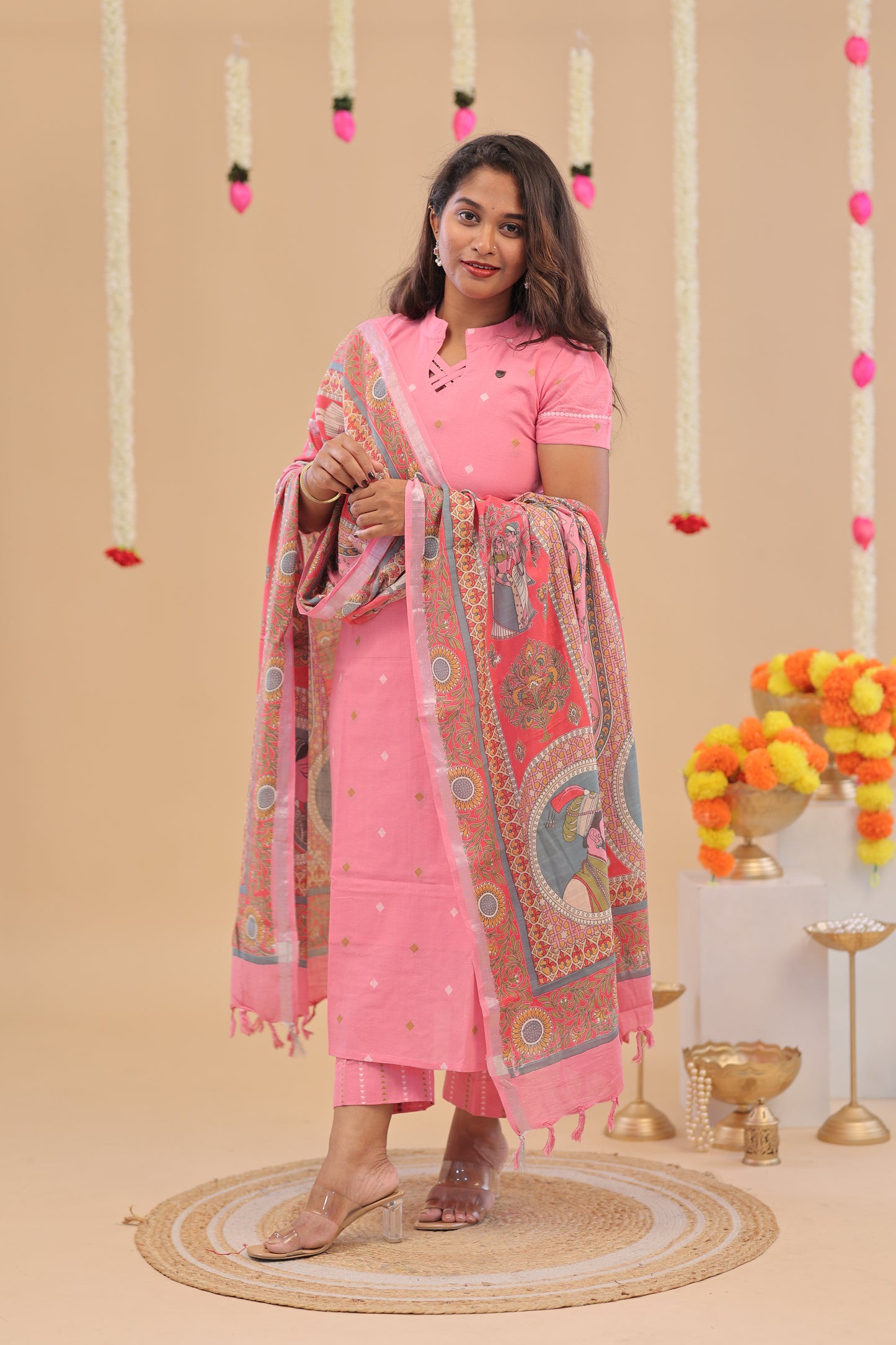 PREMIUM Pink Linen