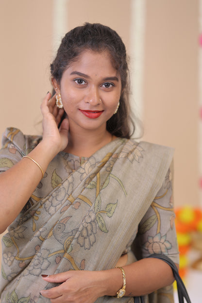 BOSSY GIRL-SAREE04-GREY