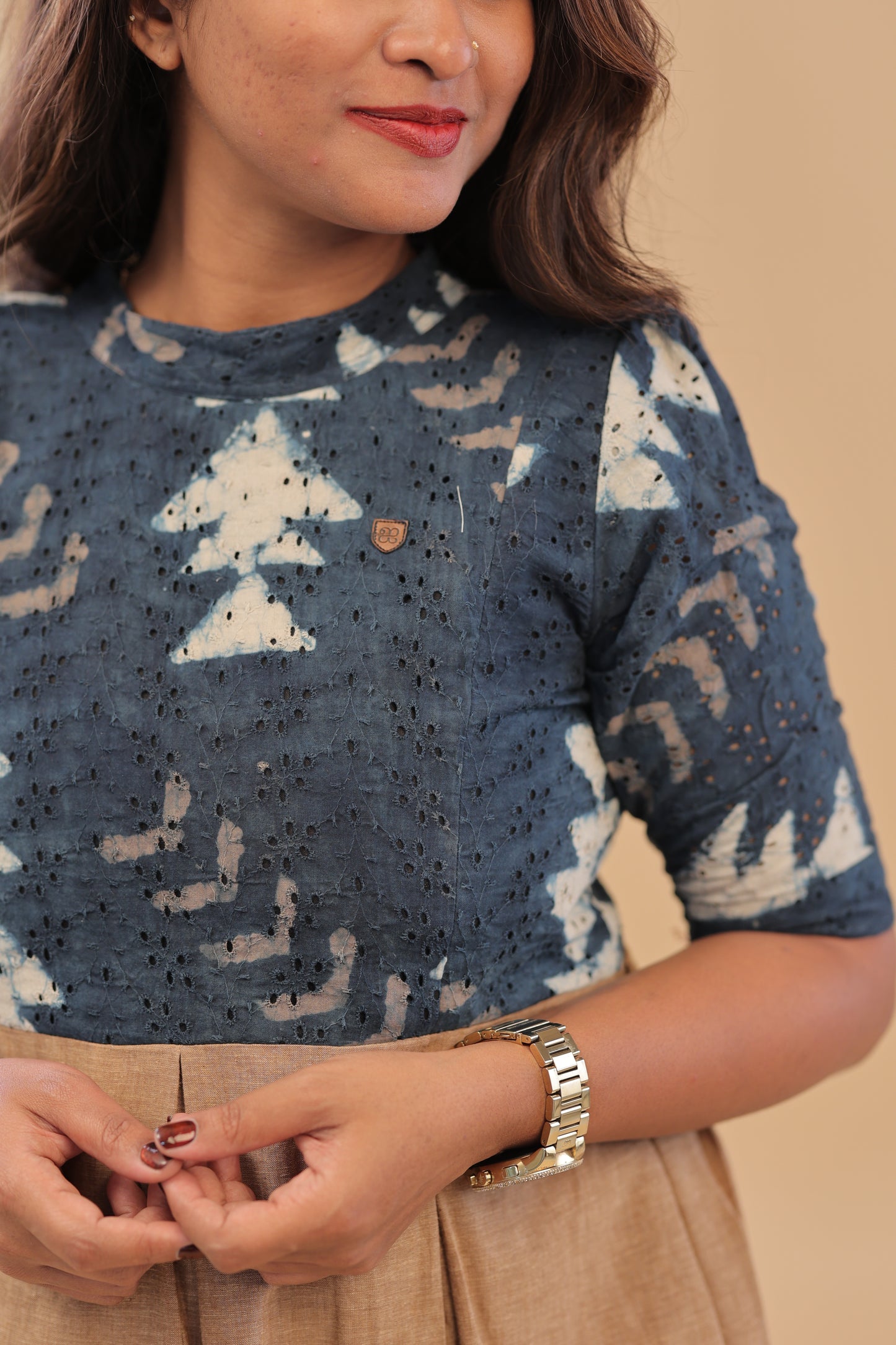 DIWA25 - INDIGO HAKKOBA -cotton gown