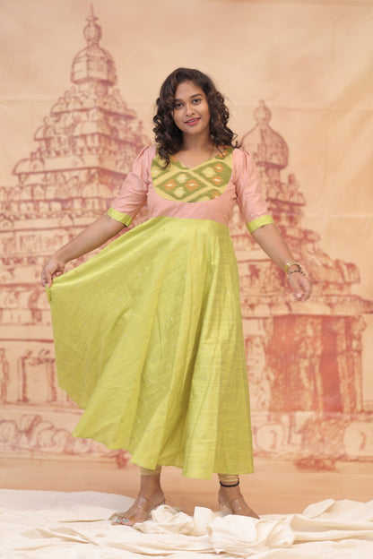 DUBION MAXI-MEENAKSHI -PEACH