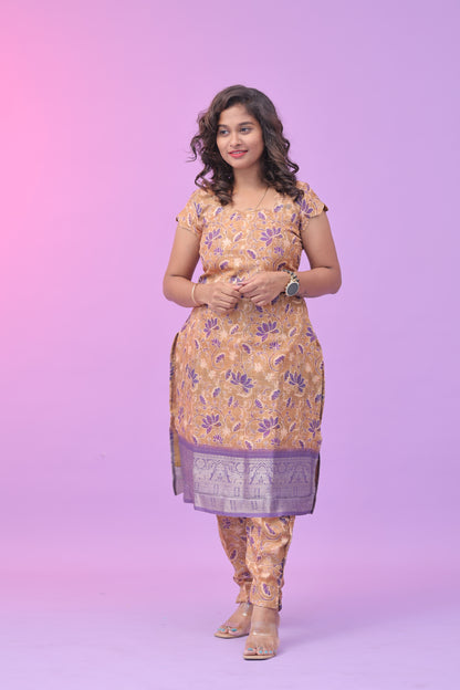 Chanderi co ords - MUSTARD