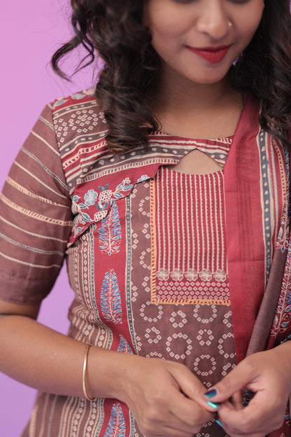 Mul cotton 3 pc set Wood