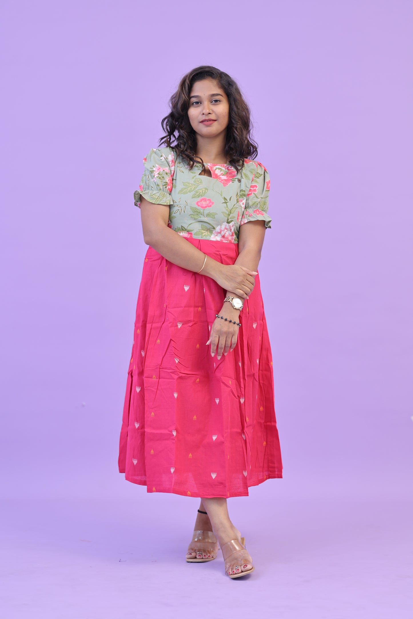 PIPING HOT - DARK PINK-gown