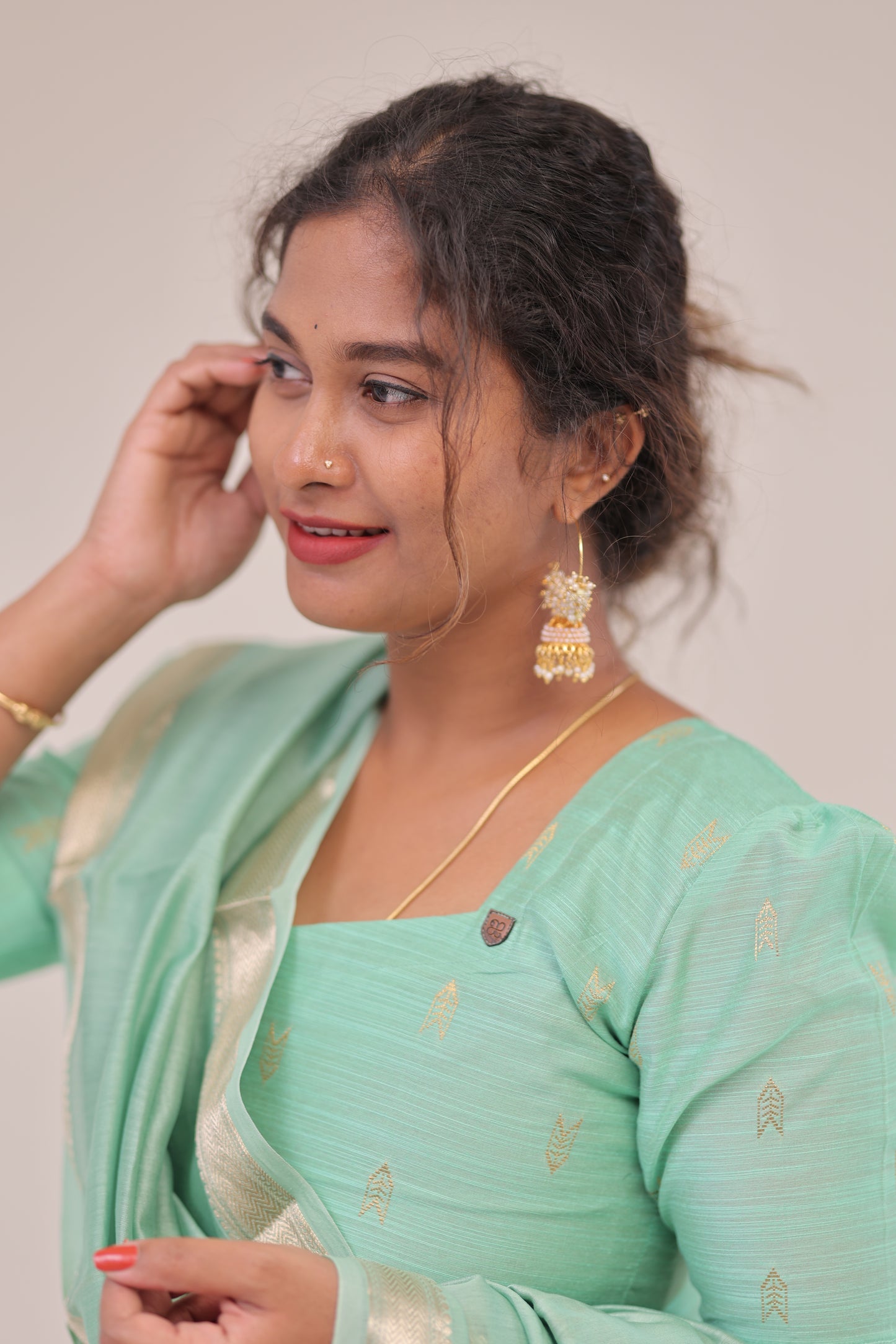 THUGIL - RAWSILK set - TEAL/PURPLE