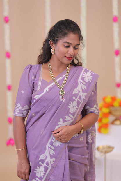 BOSSY GIRL-SAREE06-LAVENDER