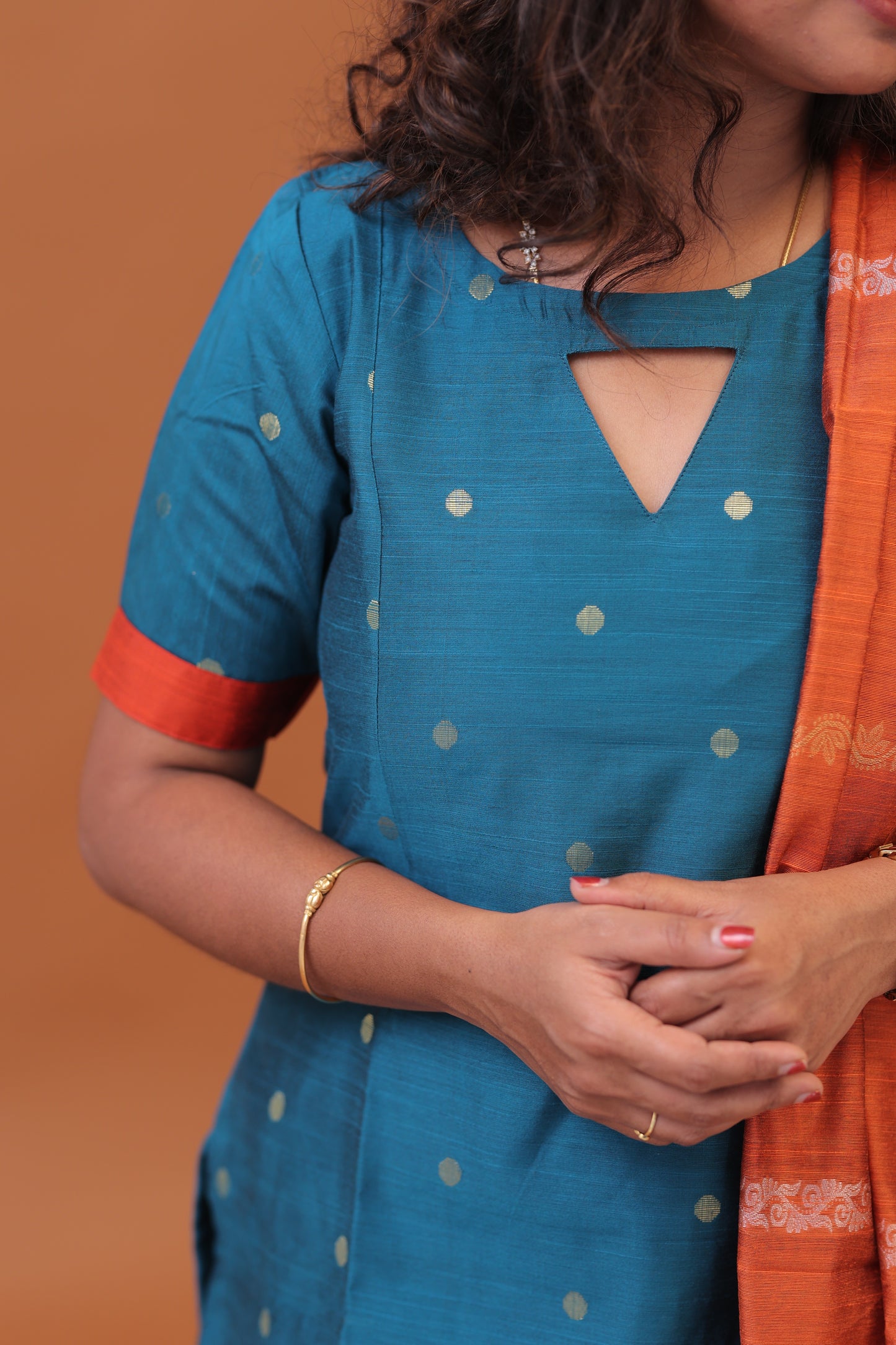 RAW SILK -TEAL GREEN SUIT
