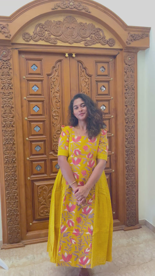 Mustard cotton frock